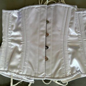 Orchard Corset Satin Romantic Curve Waspie Underbust Corset OS411 - Size 22"